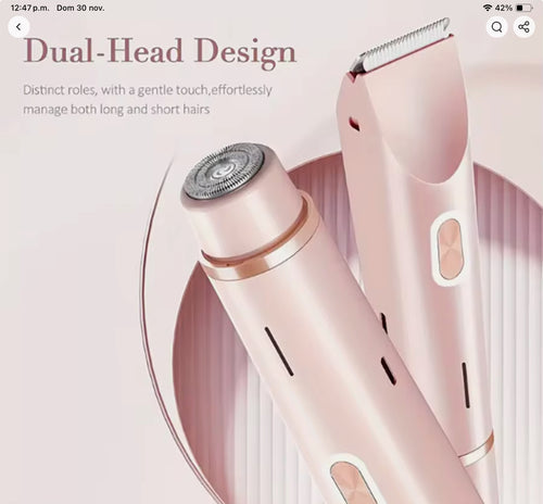 Afeitadora eléctrica dos en uno para mujer